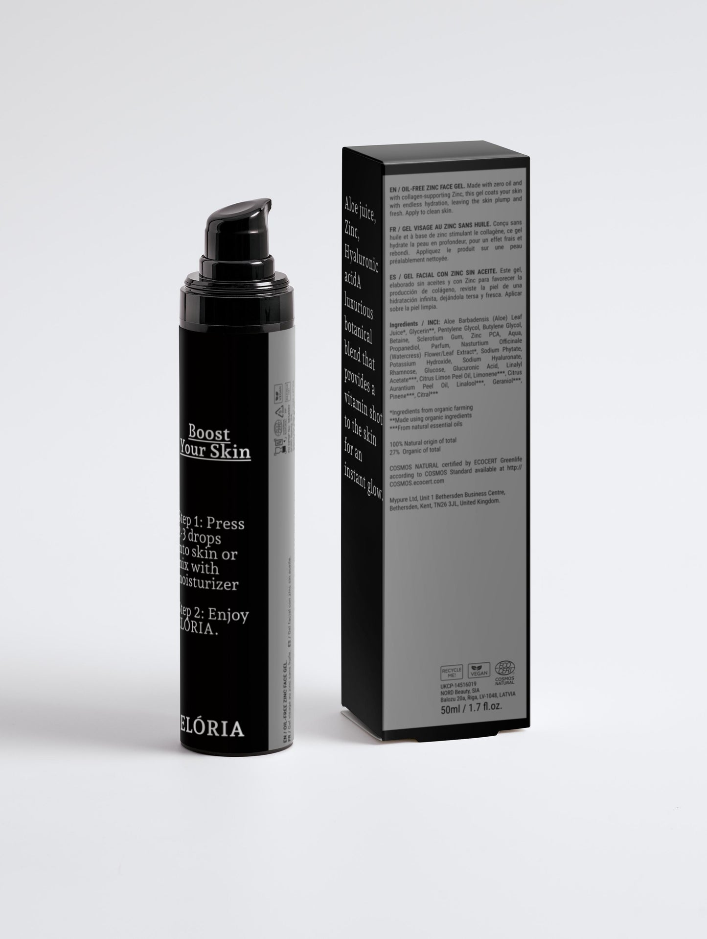 Oil-Free Zinc Face Gel for Men